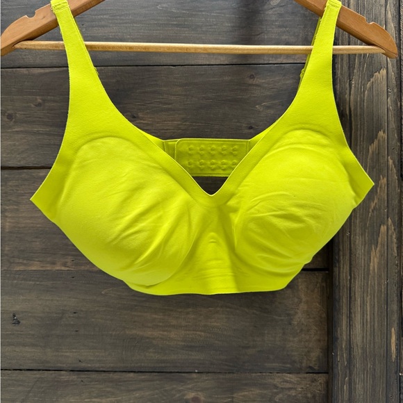 Knix Revolution V-neck Bright Neon Yellow Women's Bra - size M++ - Picture 3 of 10